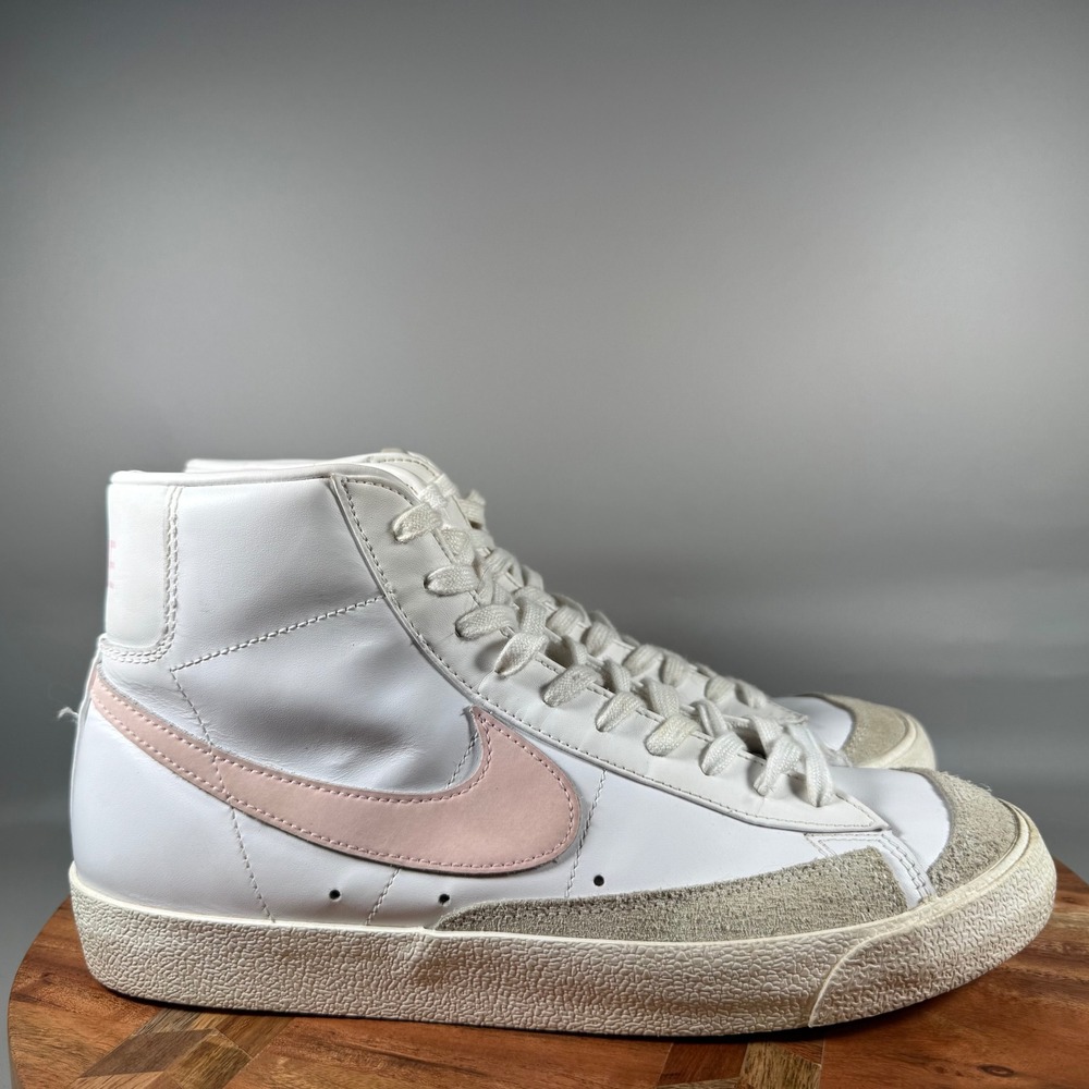 Nike Blazer Mid 77 Vintage White Pink Foam BQ6806-112 Mens 10 High Top Sneaker